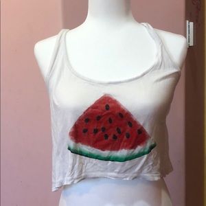 Flowing Tank Top Shirt with a Watermelon